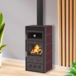 Poêle à bois avec four MODERNA Oven Luxe 7,78 kW Rouge
