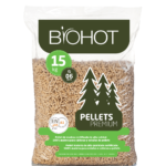 PELLETS DE BIOMASSE CERTIFIÉS BIOHOT – 100 SACS DE 15 KG